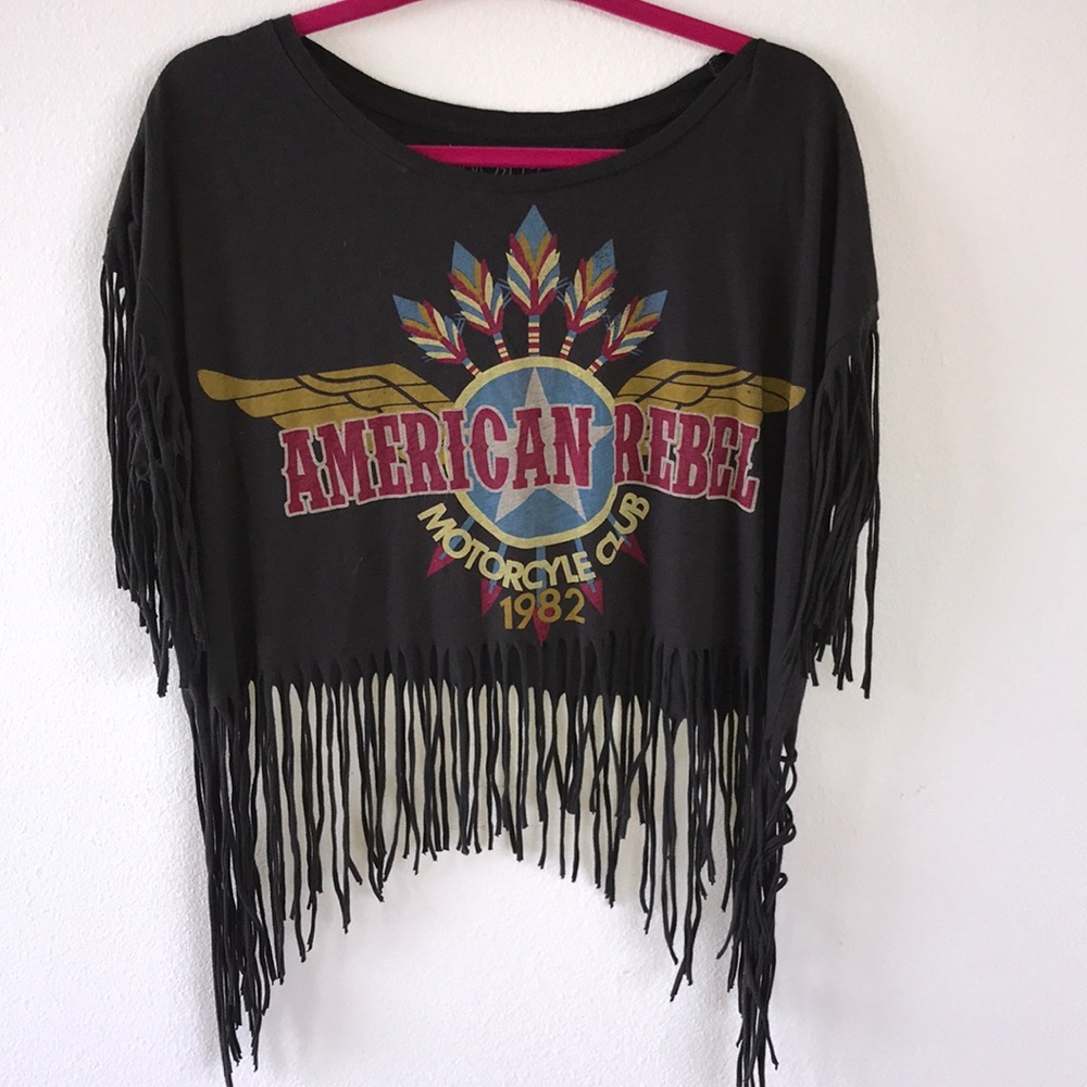 ❤️Word of Mouth Fringe T Shirt Size Small